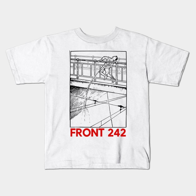 Front 242 ∆∆ Original Fan Design Kids T-Shirt by unknown_pleasures